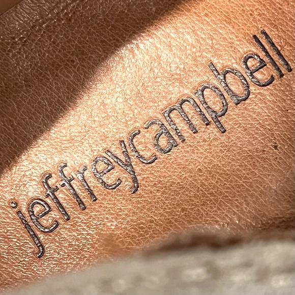 Jeffrey Campbell Rosalee Taupe Gray Suede Leather Ankle Booties Women’s 9.5 - Picture 12 of 13